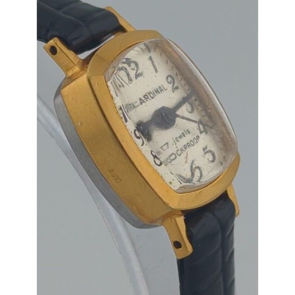 Cardinal 17mm Mechanical Manual Wind Watch 17 Jewels Women's Gold Plate AU10 - Picture 4 of 5